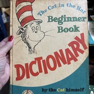 Vintage 1964 The Cat in the Hat Beginner Dictionary Book by P.D. Eastman